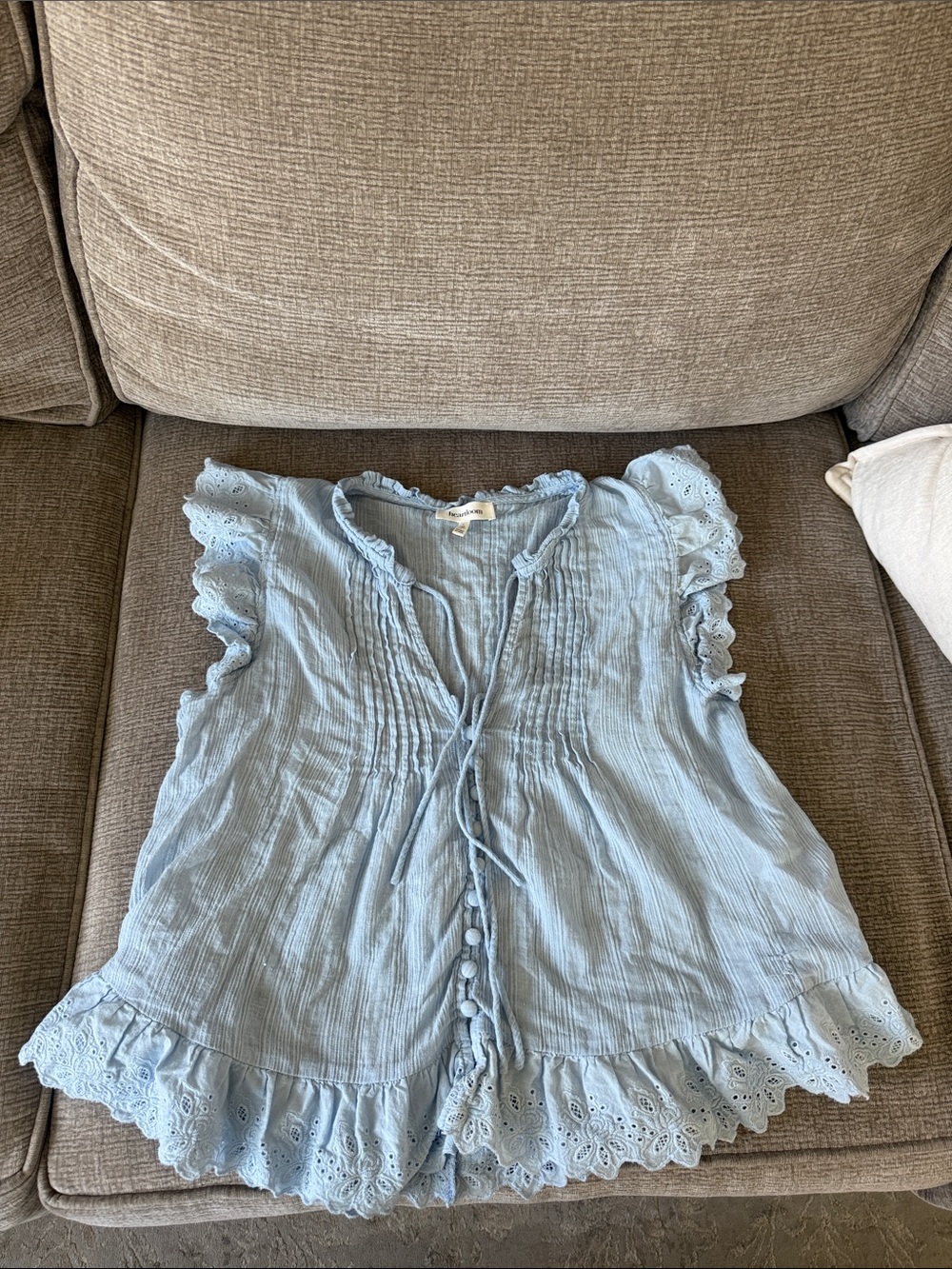 Heartloom blue blouse